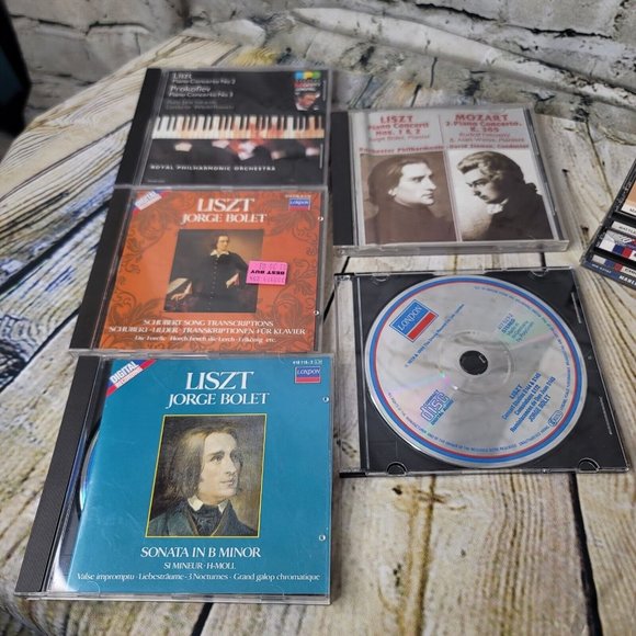 Liszt 5 Misc Audio CD's 1980's Music5 CDs Mozart Prokofiev Jorge Bolet